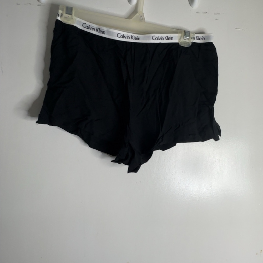 Calvin Klein Black and Stripes Sleep Shorts